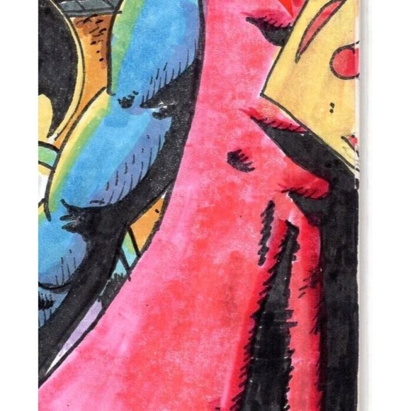 ONE-OF-A-KIND HAND-DRAWN, INKED AND COLORED SKETCHCOVER COMIC by Dan Nokes - B/S - Picture 5 of 7